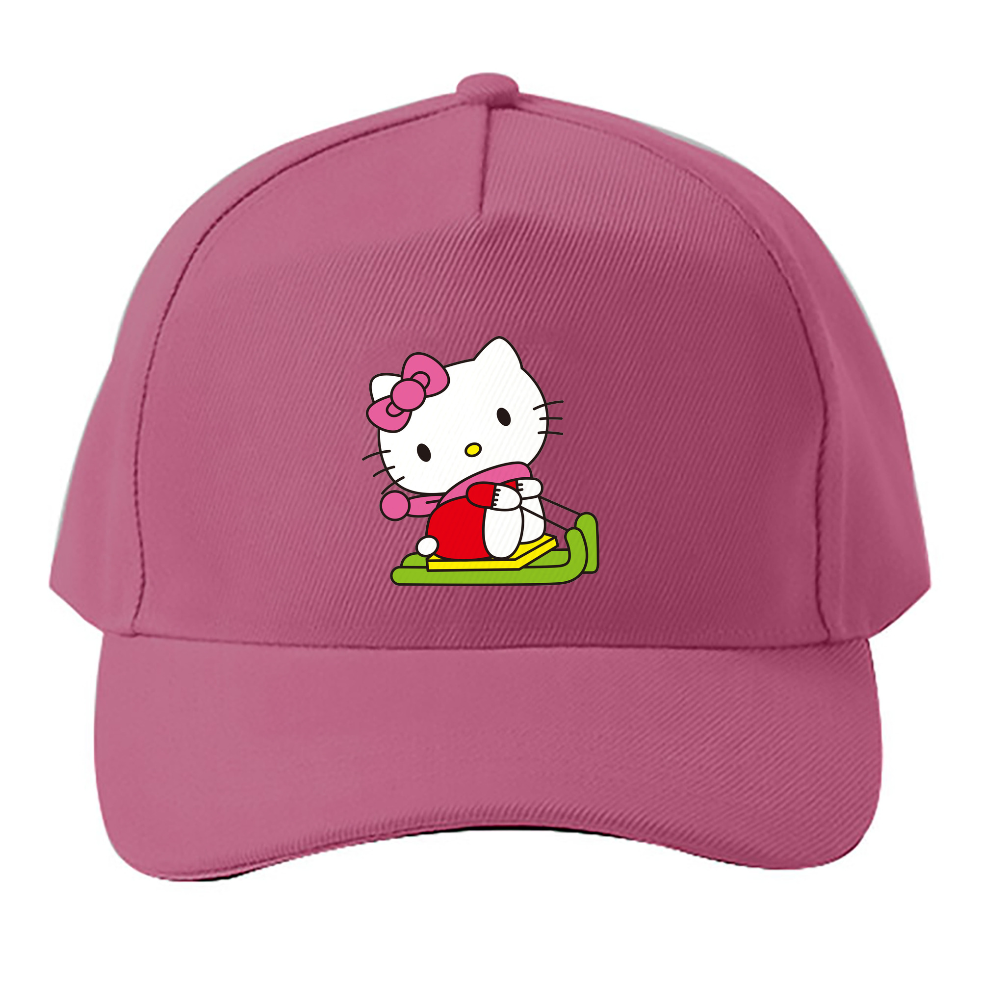 （画像用） Hello Kitty ハローキティ ベースボールキャップ 綿100％ 男女兼用 帽子 スポーツ